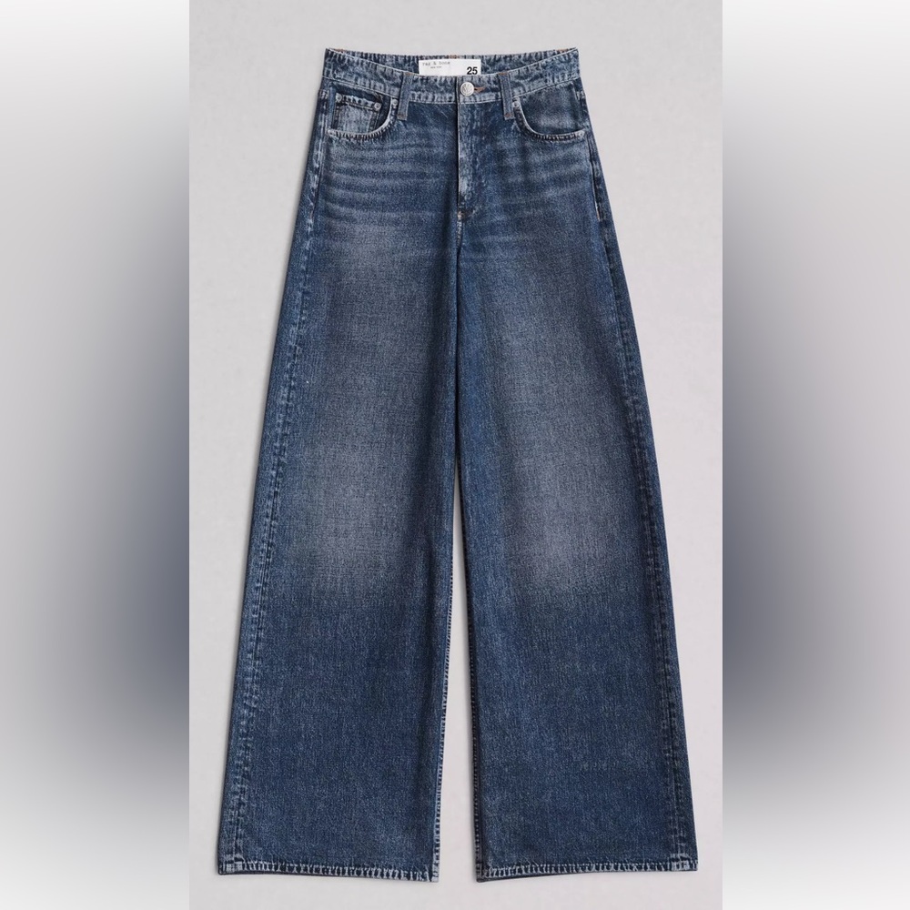 Rag & Bone Miramar Sofie Wide Leg Pants Sweatpants Jeans Size 25